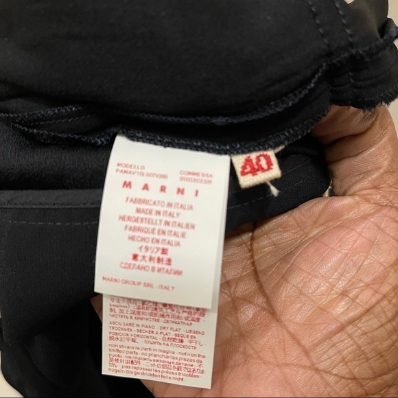 MARNI Made In Italy Black Ladies Viscose Blend Cargo Jogger Pants Size 4… - Picture 7 of 11